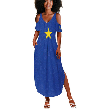 Congo Free State 1885-1908 Summer Maxi Dress Werk en voortgang