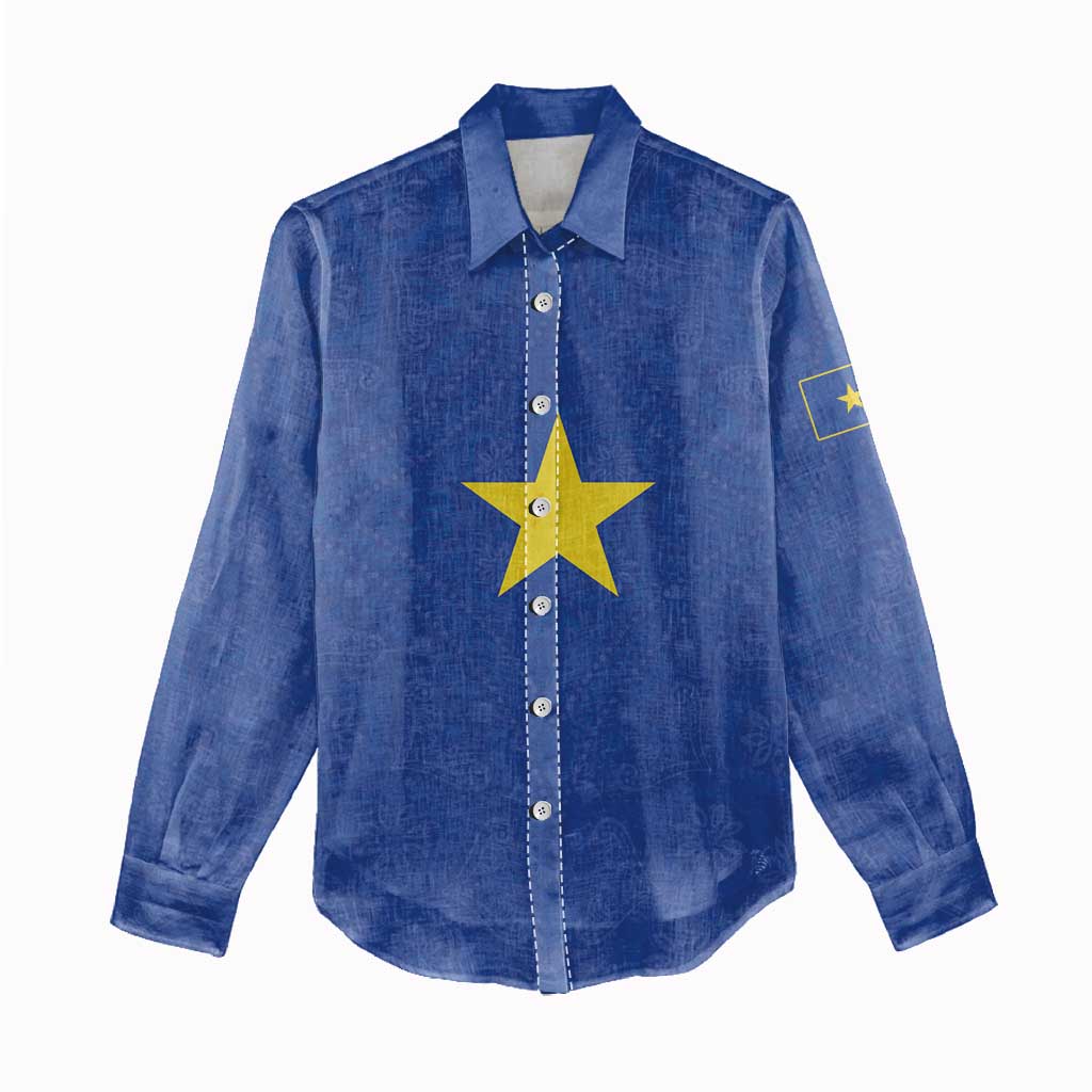 Congo Free State 1885-1908 Women Casual Shirt Werk en voortgang
