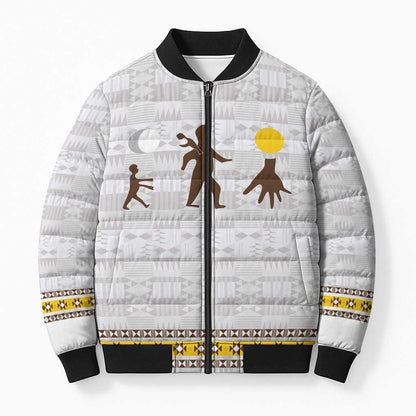 Personalized Kingdom of Kakongo Bomber Puffer Jacket Royal Stylized