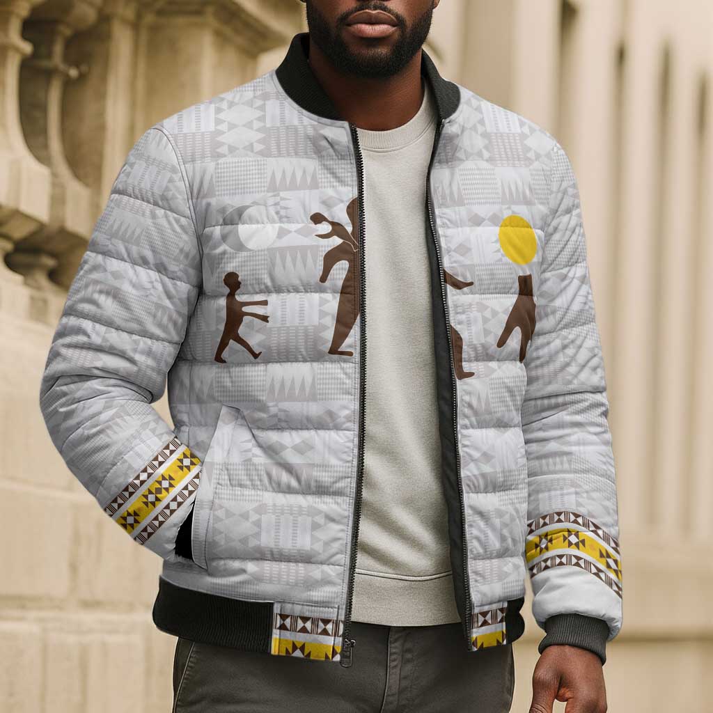 Personalized Kingdom of Kakongo Bomber Puffer Jacket Royal Stylized