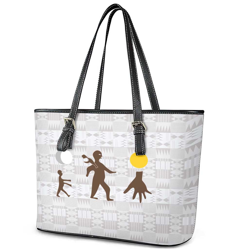 Kingdom of Kakongo Leather Tote Bag Royal Stylized