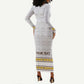 Personalized Kingdom of Kakongo Long Sleeve Bodycon Dress Royal Stylized