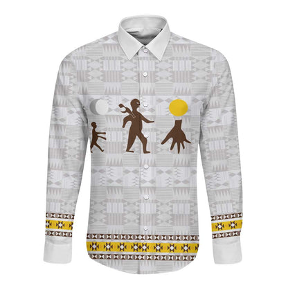 Personalized Kingdom of Kakongo Long Sleeve Button Shirt Royal Stylized