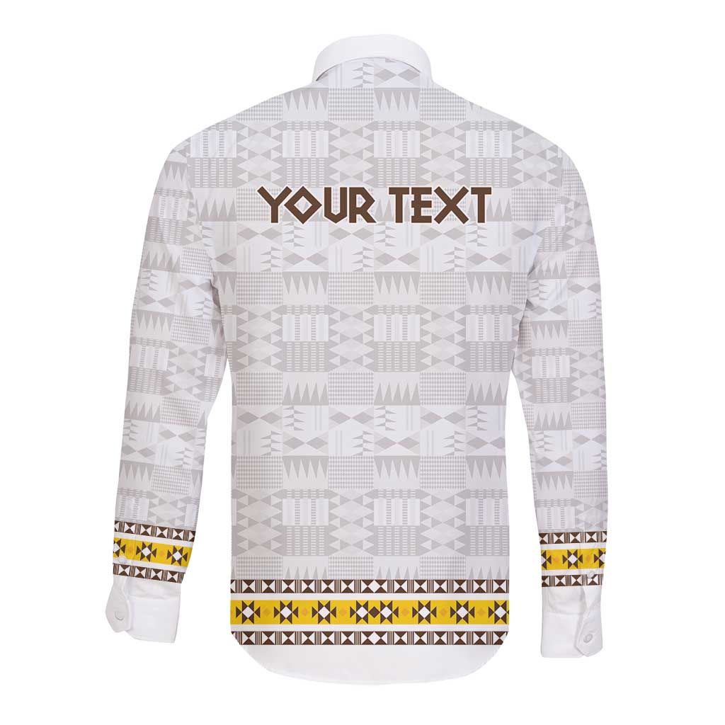 Personalized Kingdom of Kakongo Long Sleeve Button Shirt Royal Stylized