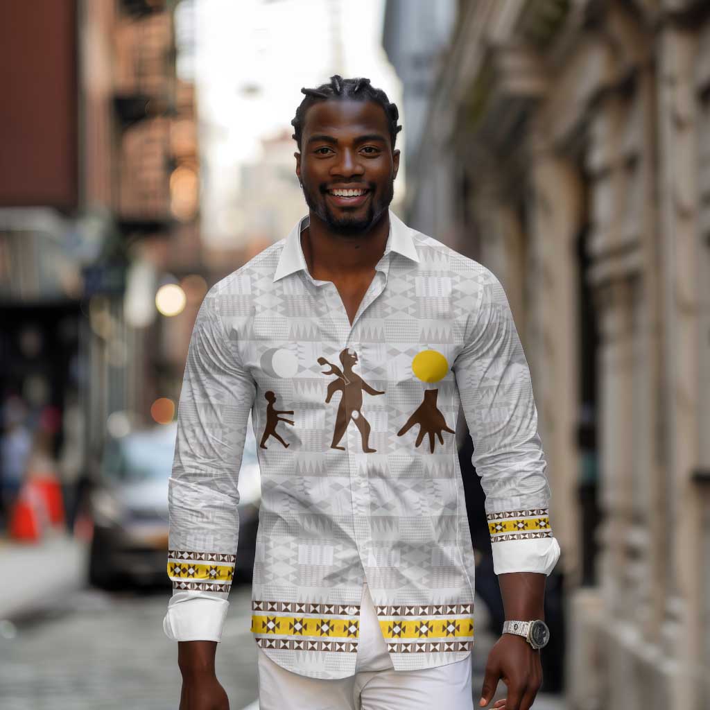 Personalized Kingdom of Kakongo Long Sleeve Button Shirt Royal Stylized