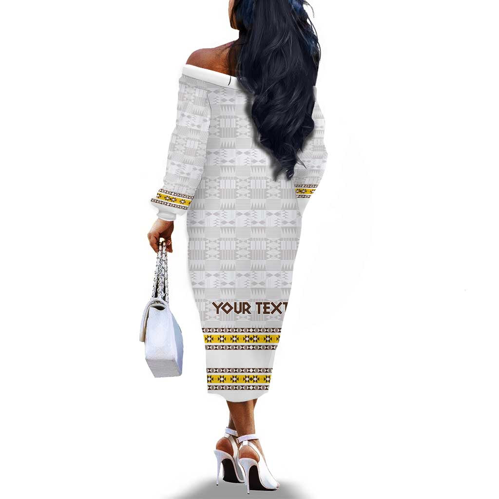 Personalized Kingdom of Kakongo Off The Shoulder Long Sleeve Dress Royal Stylized