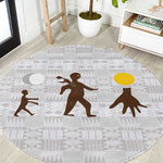 Kingdom of Kakongo Round Carpet Royal Stylized