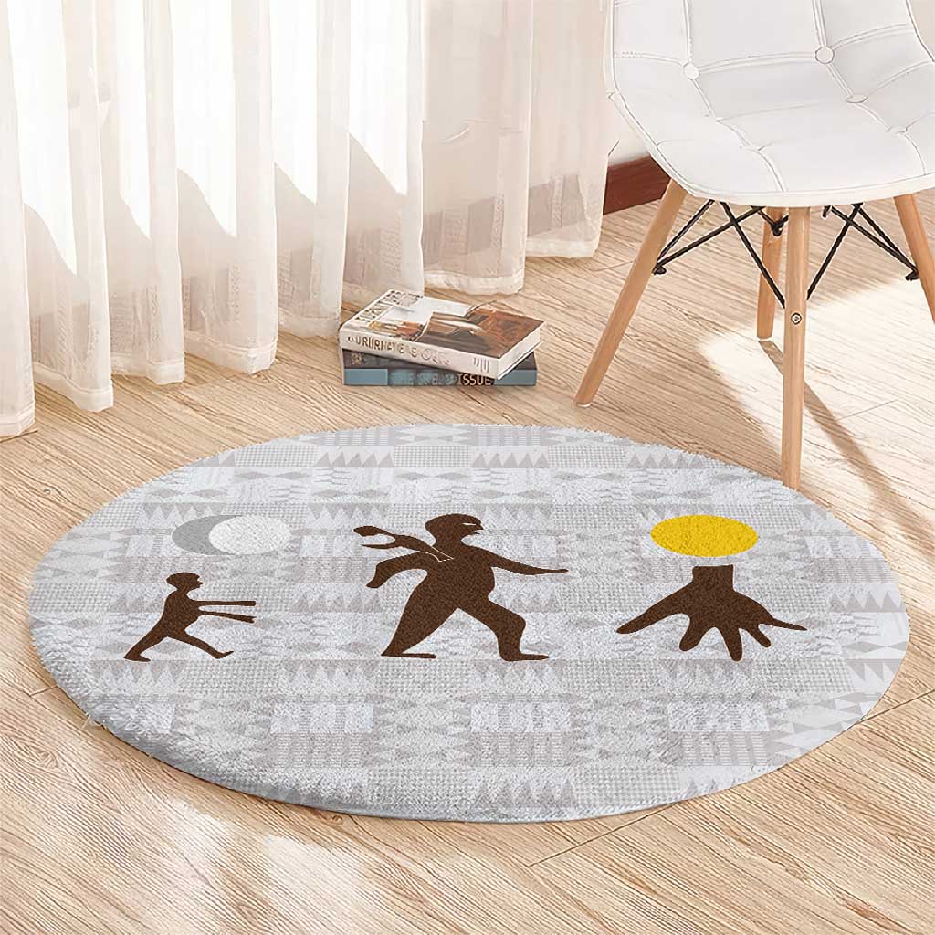 Kingdom of Kakongo Round Carpet Royal Stylized