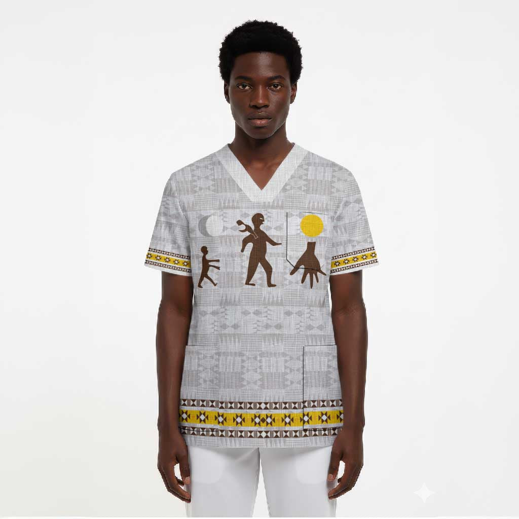 Personalized Kingdom of Kakongo Scrub Top Royal Stylized
