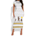 Personalized Kingdom of Kakongo Short Sleeve Bodycon Dress Royal Stylized