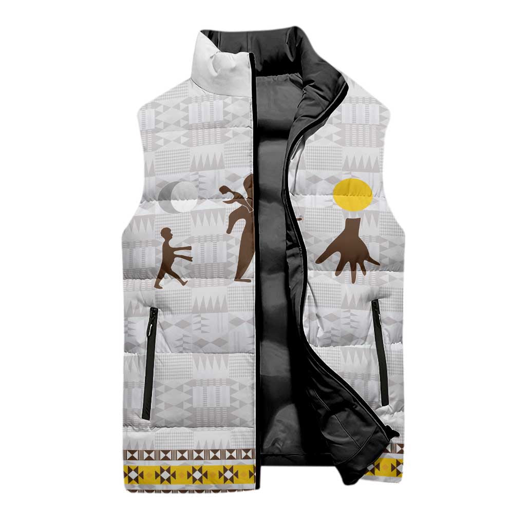 Personalized Kingdom of Kakongo Sleeveless Puffer Jacket Royal Stylized