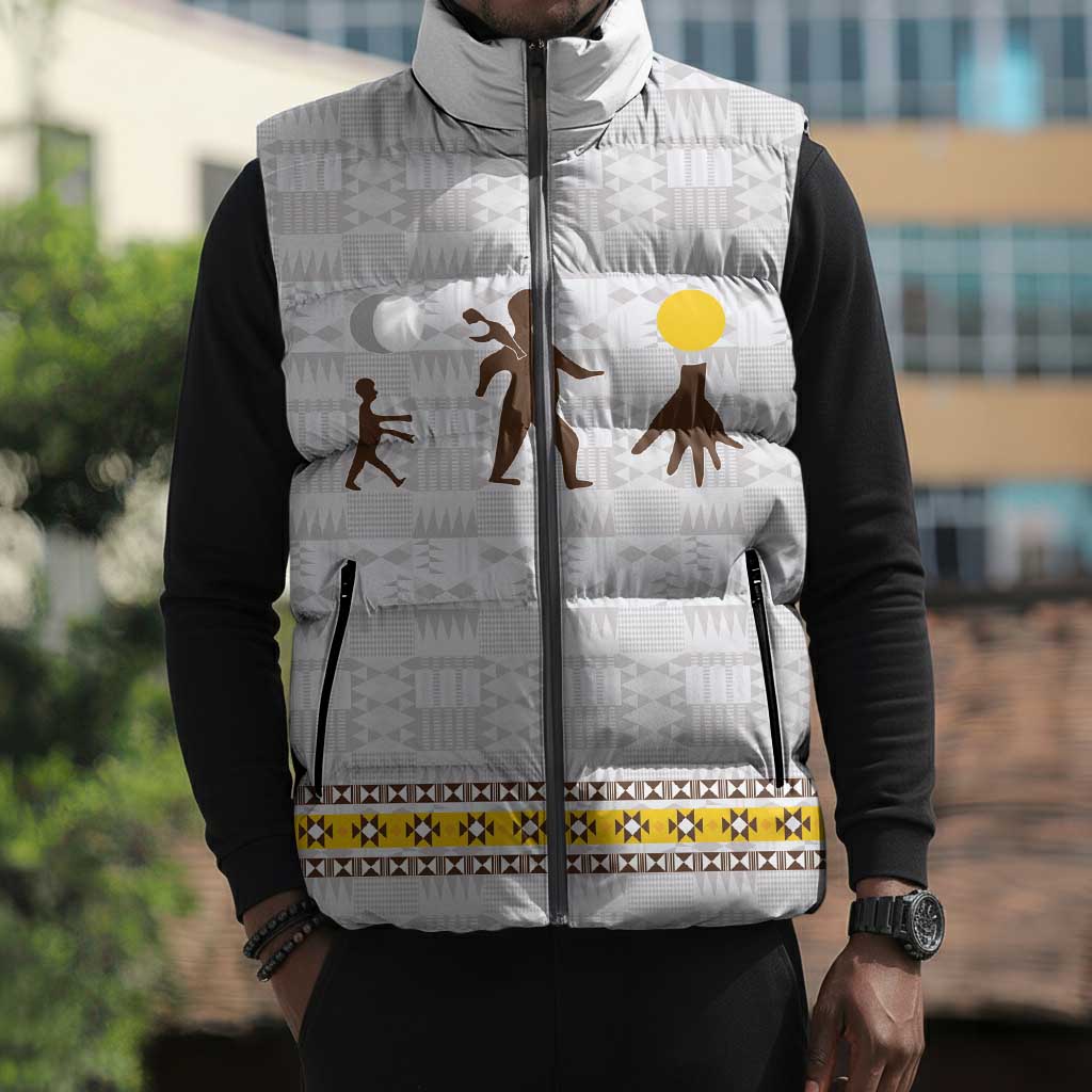 Personalized Kingdom of Kakongo Sleeveless Puffer Jacket Royal Stylized