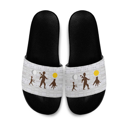 Kingdom of Kakongo Slide Sandals Royal Stylized
