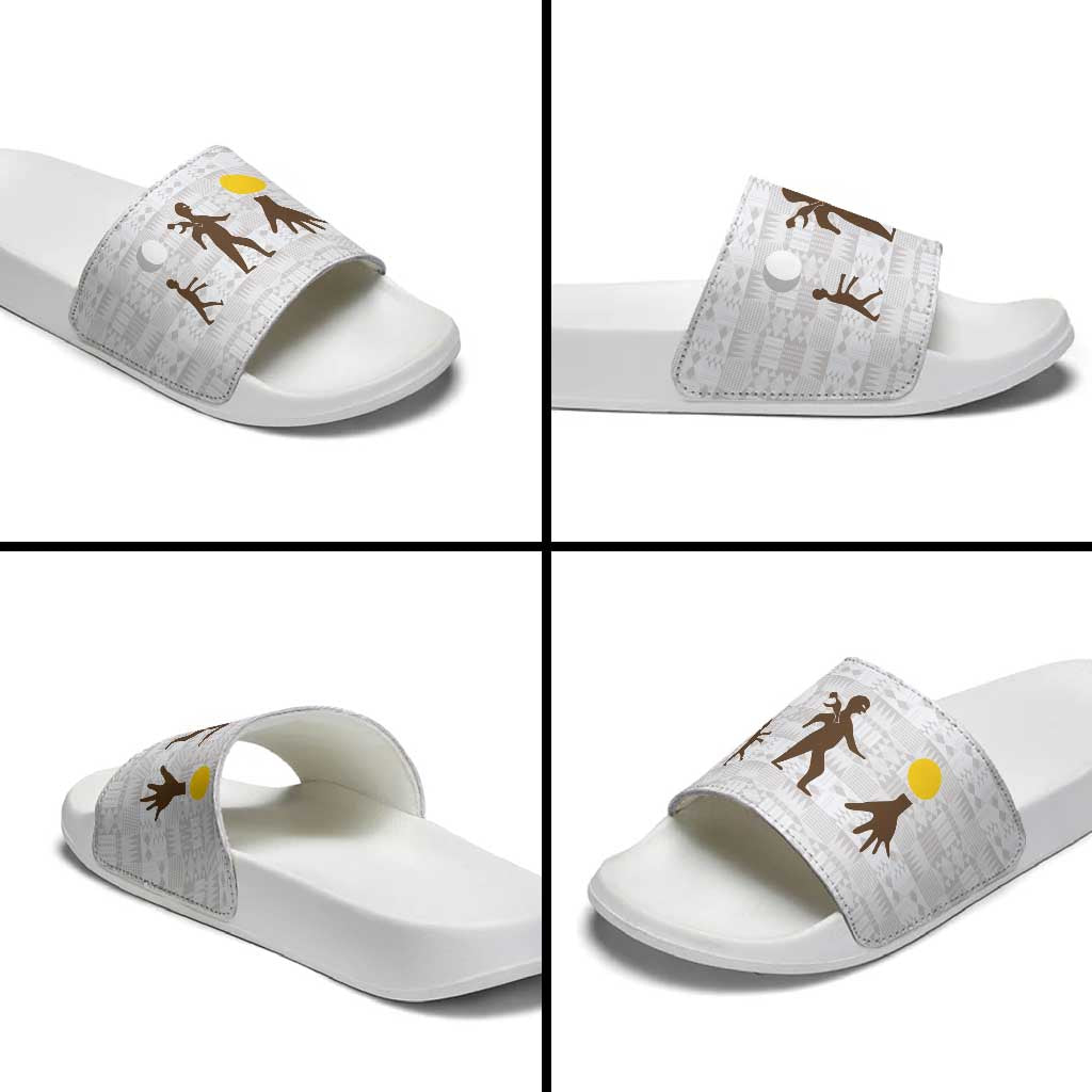 Kingdom of Kakongo Slide Sandals Royal Stylized