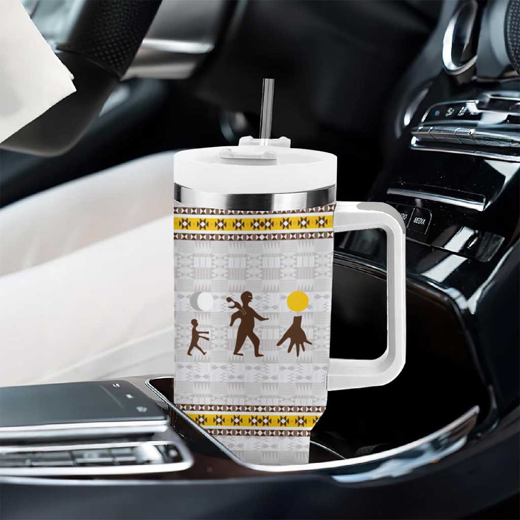 Kingdom of Kakongo Tumbler With Handle Royal Stylized