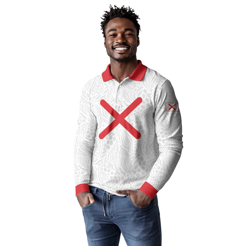 Kingdom of Kongo Long Sleeve Polo Shirt Kongo dya Ntotila
