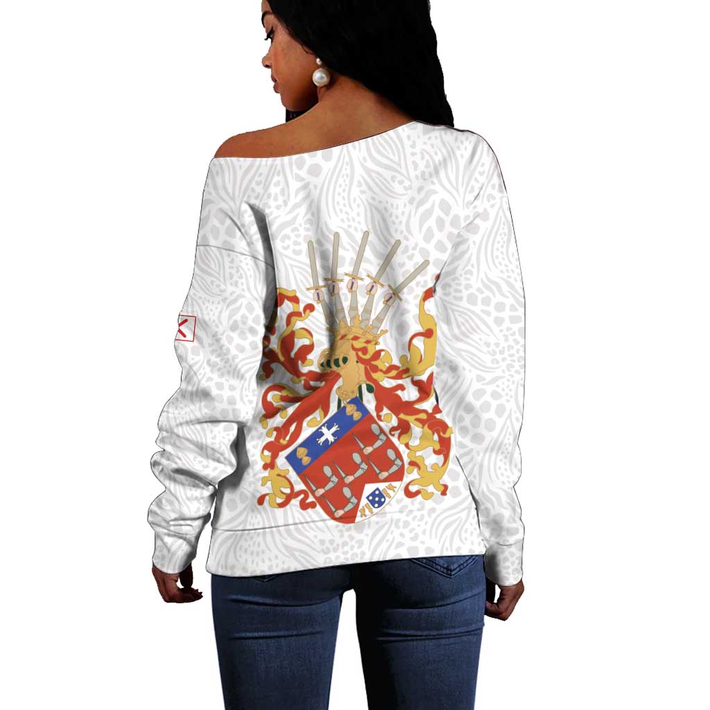 Kingdom of Kongo Off Shoulder Sweater Kongo dya Ntotila