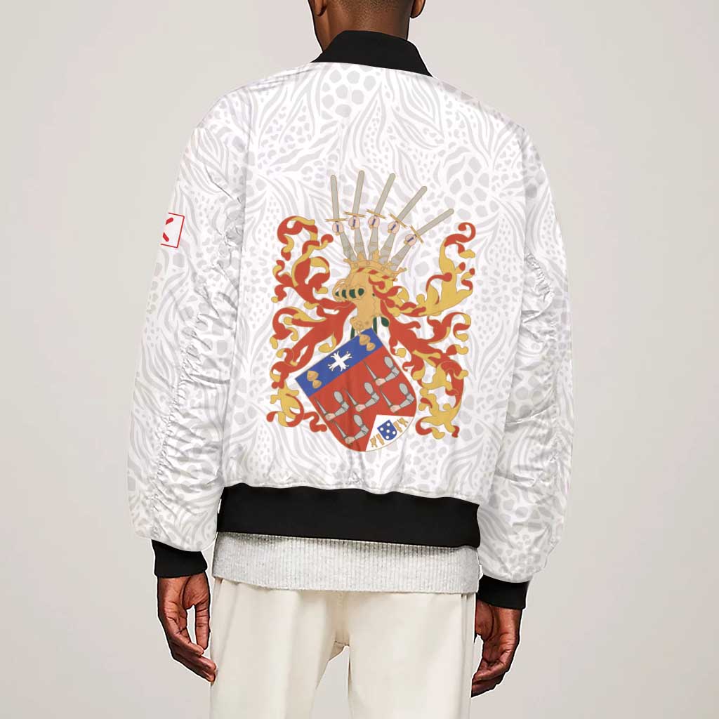 Kingdom of Kongo Sleeve Zip Bomber Jacket Kongo dya Ntotila