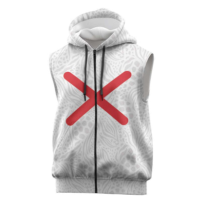 Kingdom of Kongo Sleeveless Zip Hoodie Kongo dya Ntotila