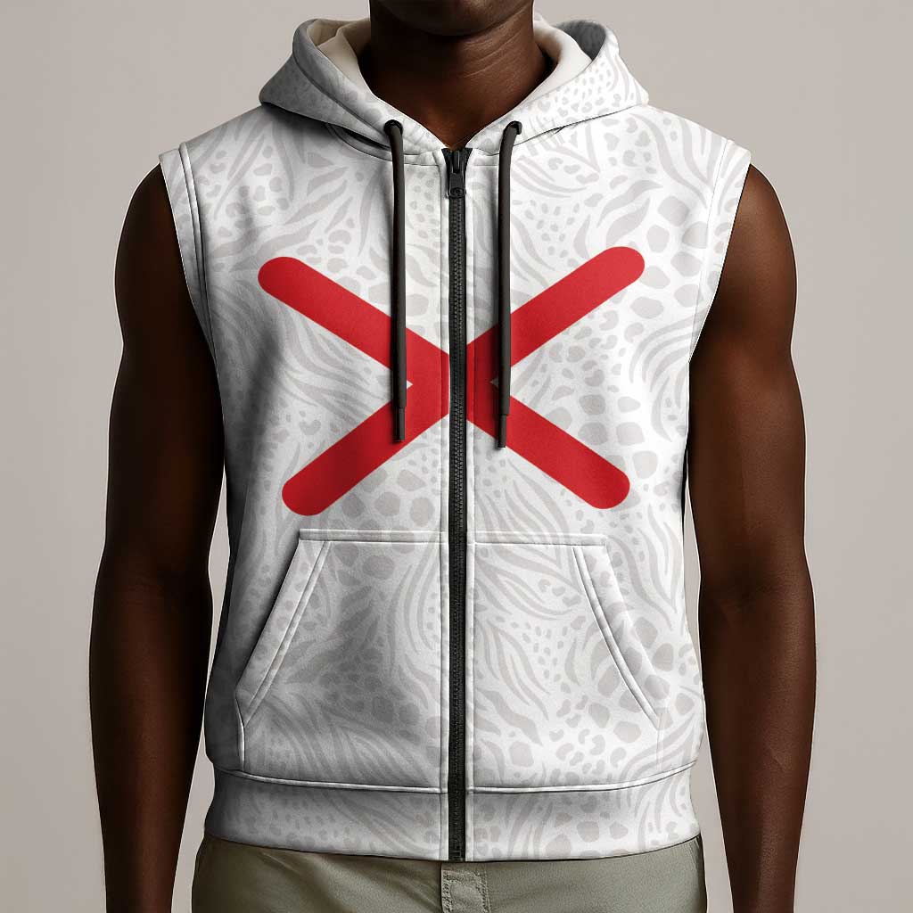Kingdom of Kongo Sleeveless Zip Hoodie Kongo dya Ntotila