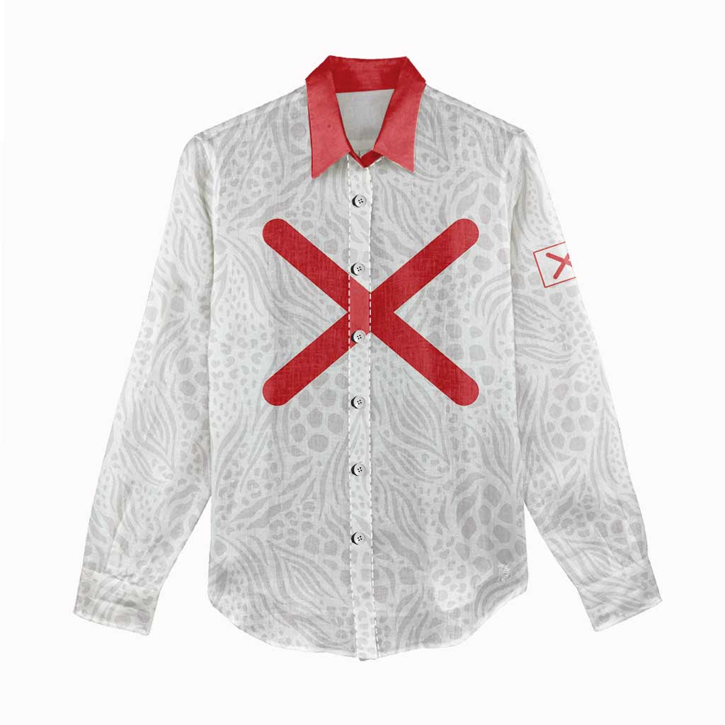 Kingdom of Kongo Women Casual Shirt Kongo dya Ntotila