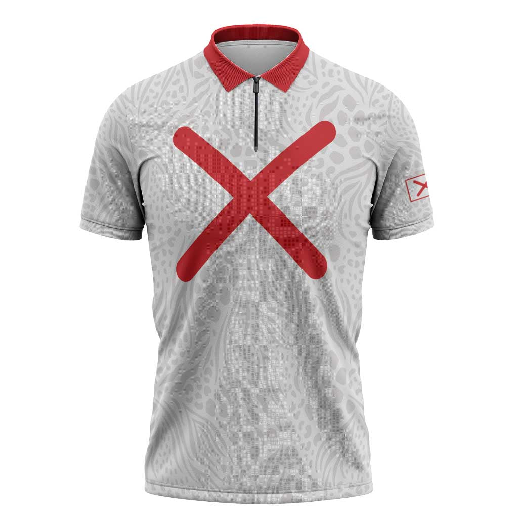 Kingdom of Kongo Zipper Polo Shirt Kongo dya Ntotila