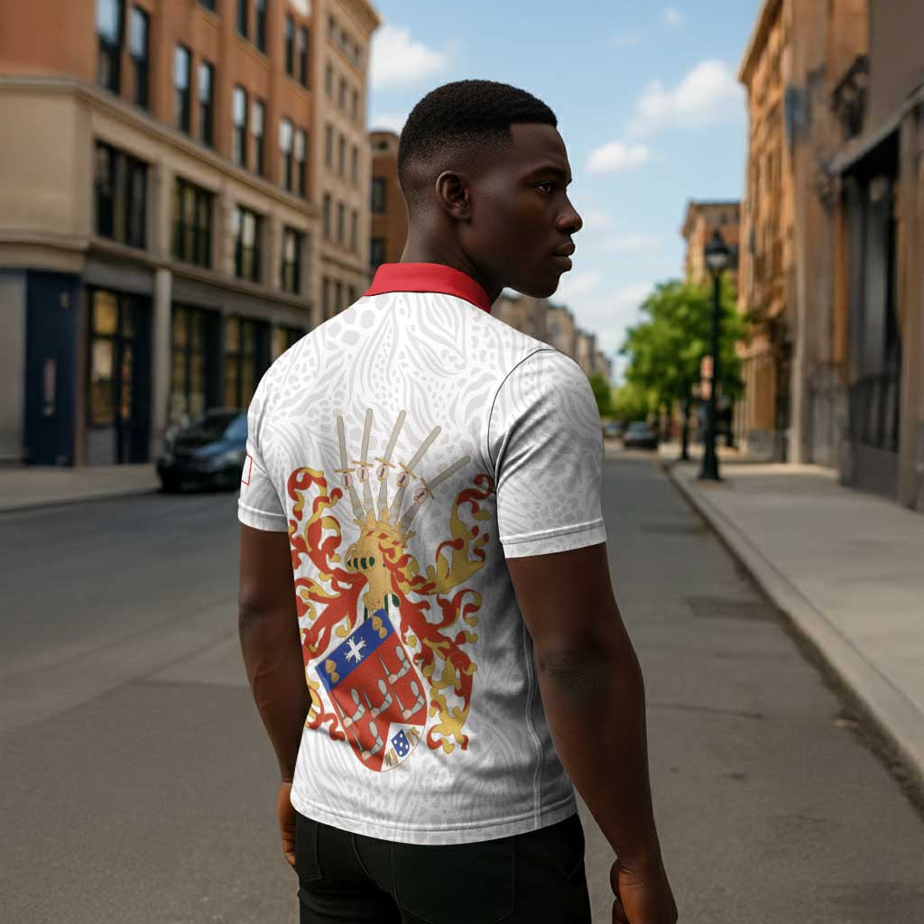 Kingdom of Kongo Zipper Polo Shirt Kongo dya Ntotila