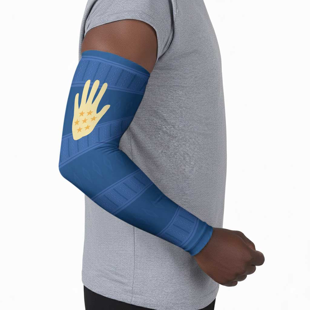 Kingdom of Loango Arm Sleeves African Pattern Flag Stylized