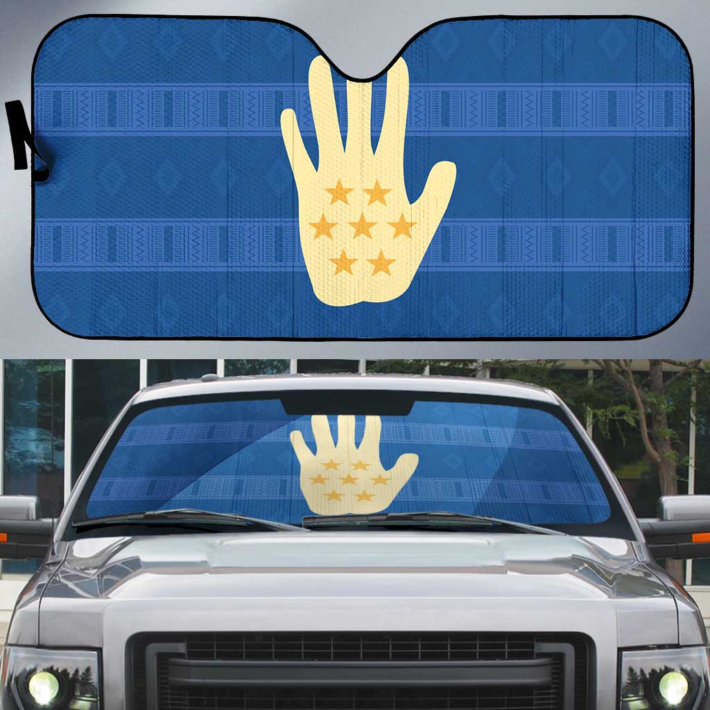 Kingdom of Loango Auto Sun Shade African Pattern Flag Stylized