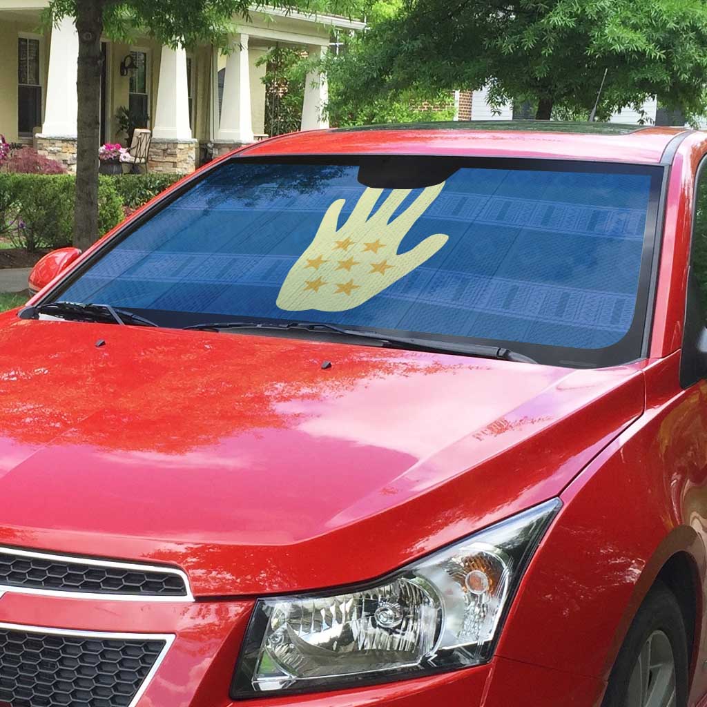 Kingdom of Loango Auto Sun Shade African Pattern Flag Stylized