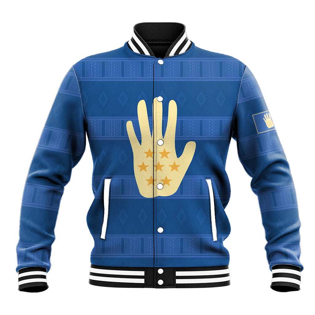 Kingdom of Loango Baseball Jacket African Pattern Flag Stylized