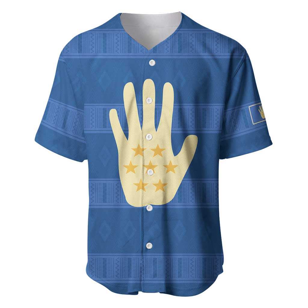 Kingdom of Loango Baseball Jersey African Pattern Flag Stylized
