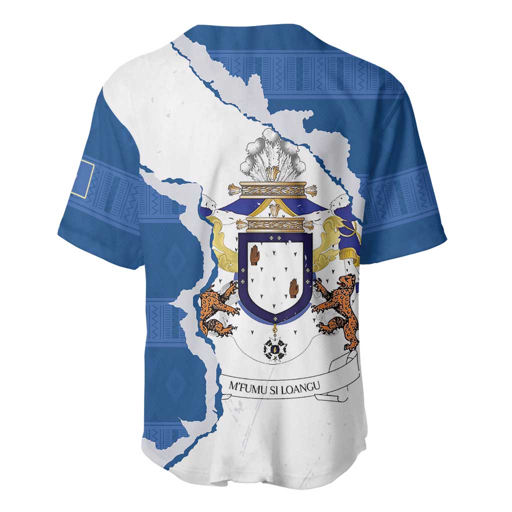 Kingdom of Loango Baseball Jersey African Pattern Flag Stylized