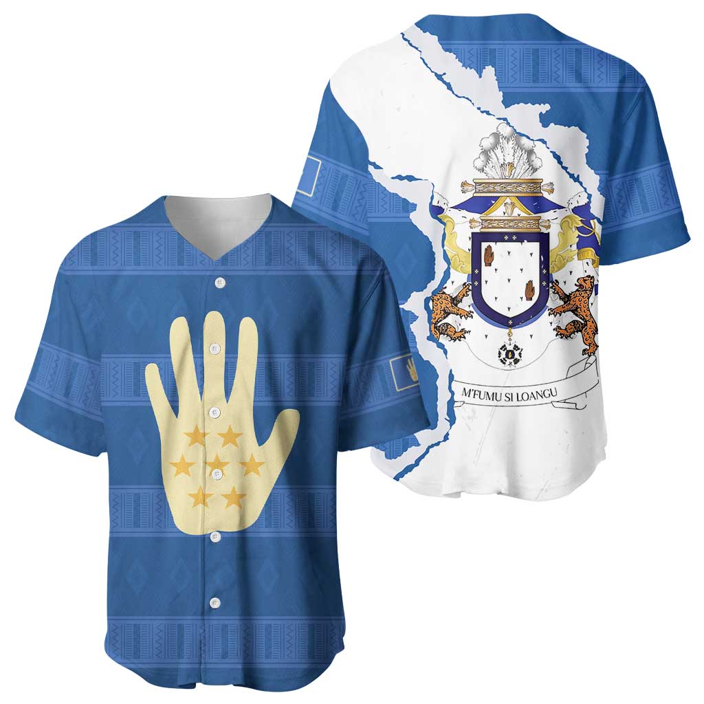 Kingdom of Loango Baseball Jersey African Pattern Flag Stylized