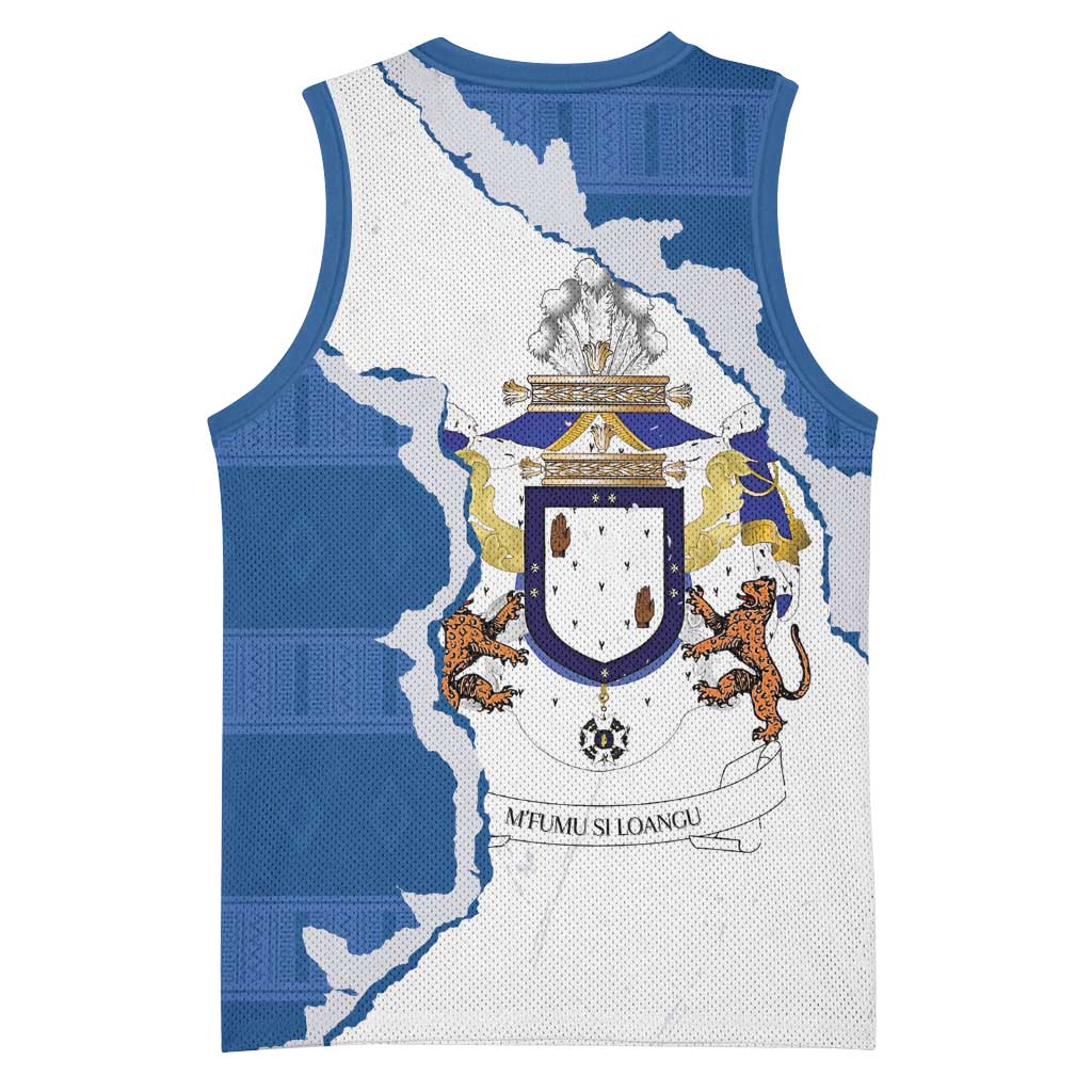 Kingdom of Loango Basketball Jersey African Pattern Flag Stylized
