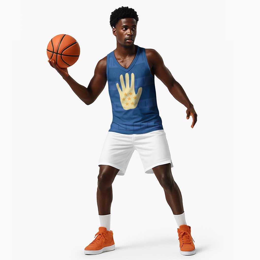 Kingdom of Loango Basketball Jersey African Pattern Flag Stylized