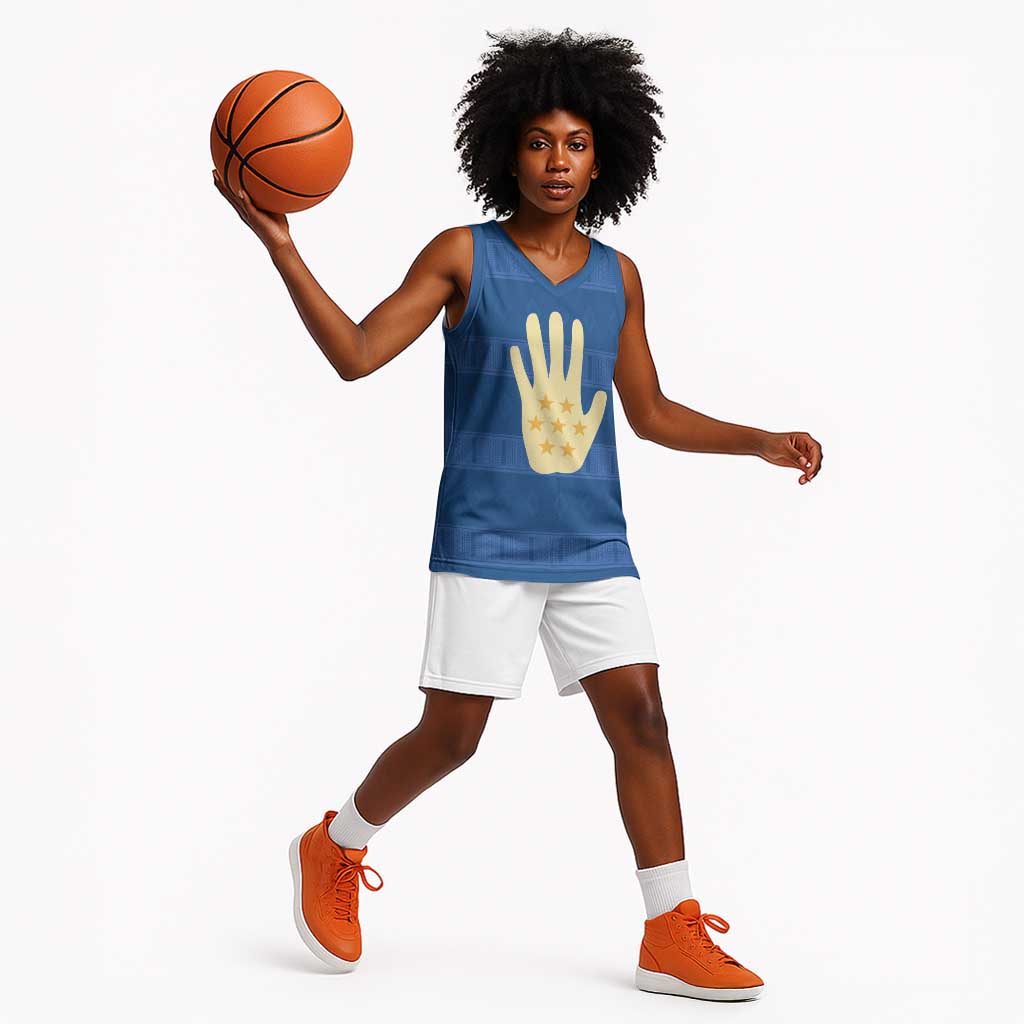 Kingdom of Loango Basketball Jersey African Pattern Flag Stylized