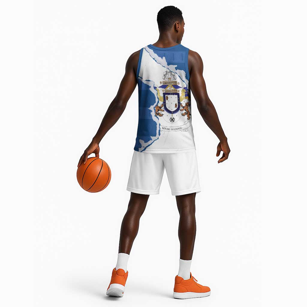 Kingdom of Loango Basketball Jersey African Pattern Flag Stylized