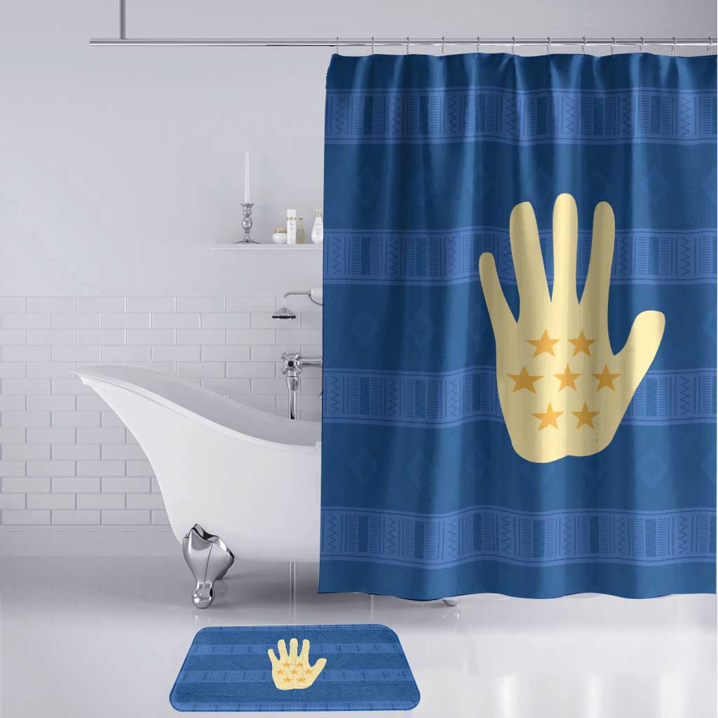 Kingdom of Loango Bathroom Set African Pattern Flag Stylized