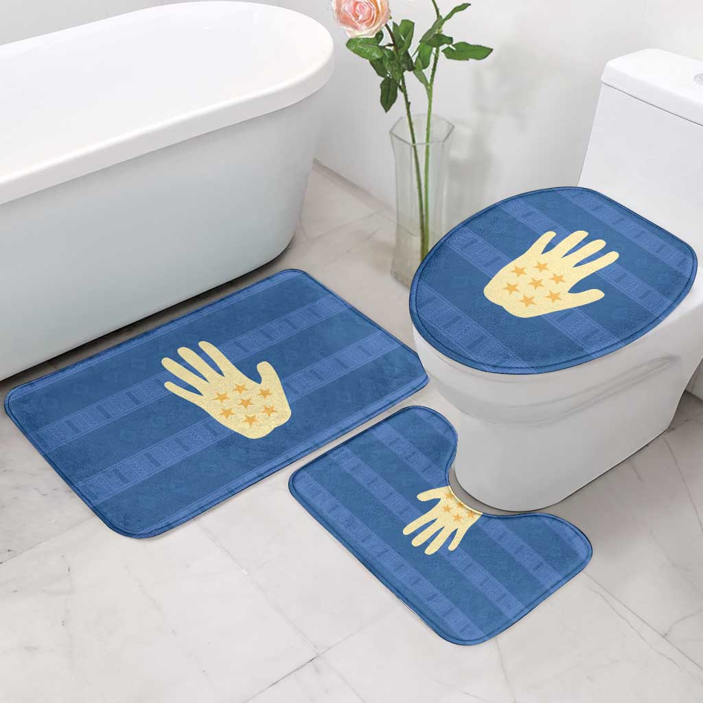 Kingdom of Loango Bathroom Set African Pattern Flag Stylized