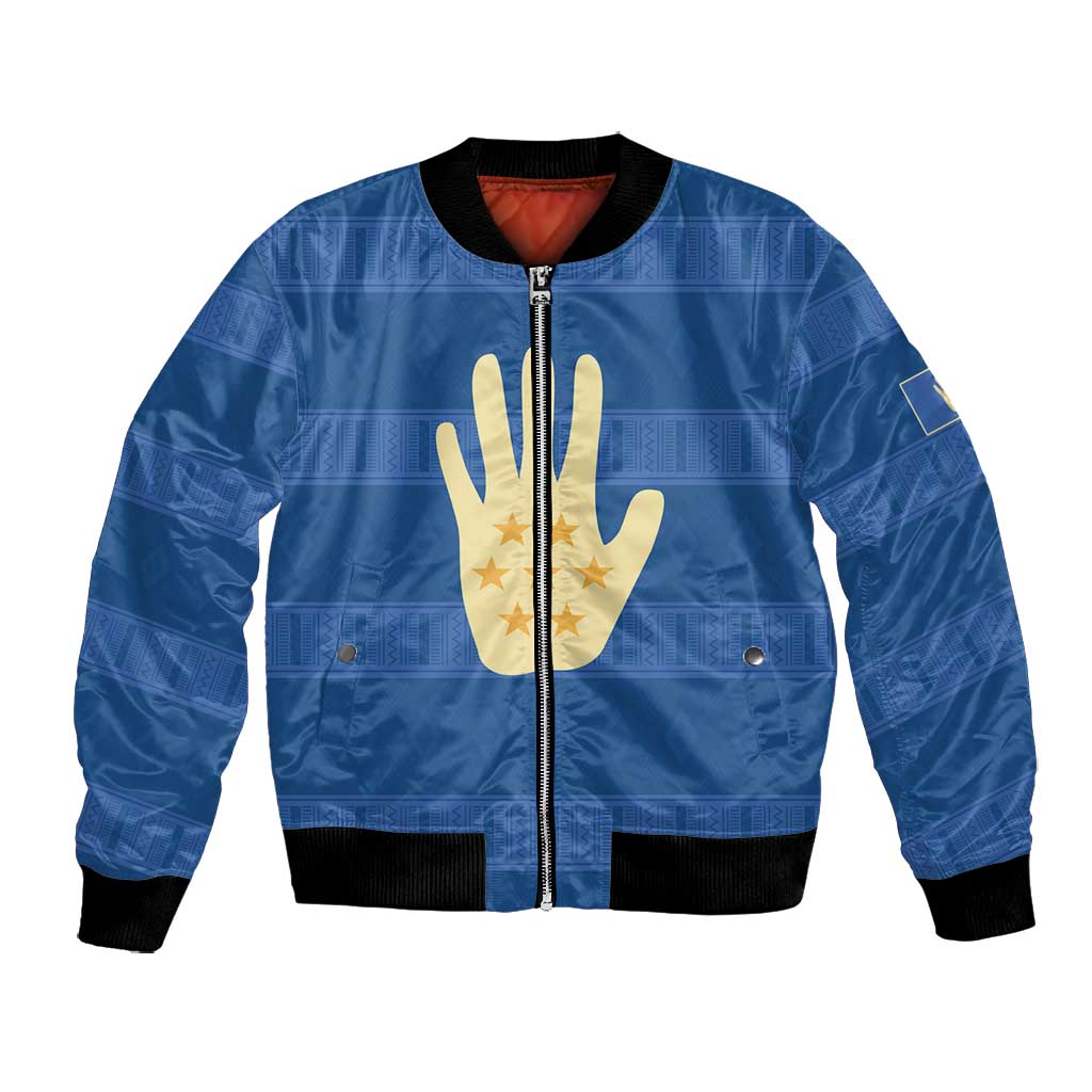 Kingdom of Loango Bomber Jacket African Pattern Flag Stylized