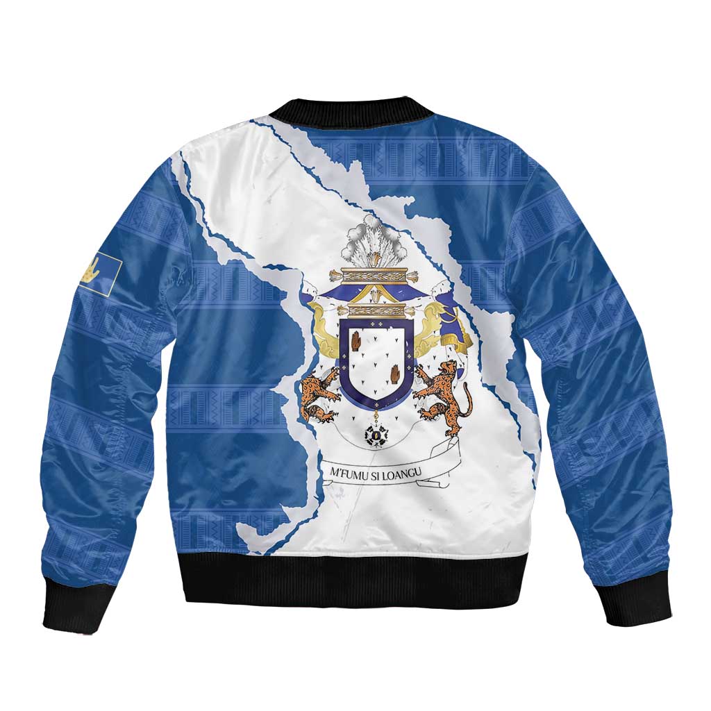 Kingdom of Loango Bomber Jacket African Pattern Flag Stylized