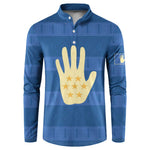 Kingdom of Loango Button Sweatshirt African Pattern Flag Stylized