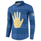 Kingdom of Loango Button Sweatshirt African Pattern Flag Stylized