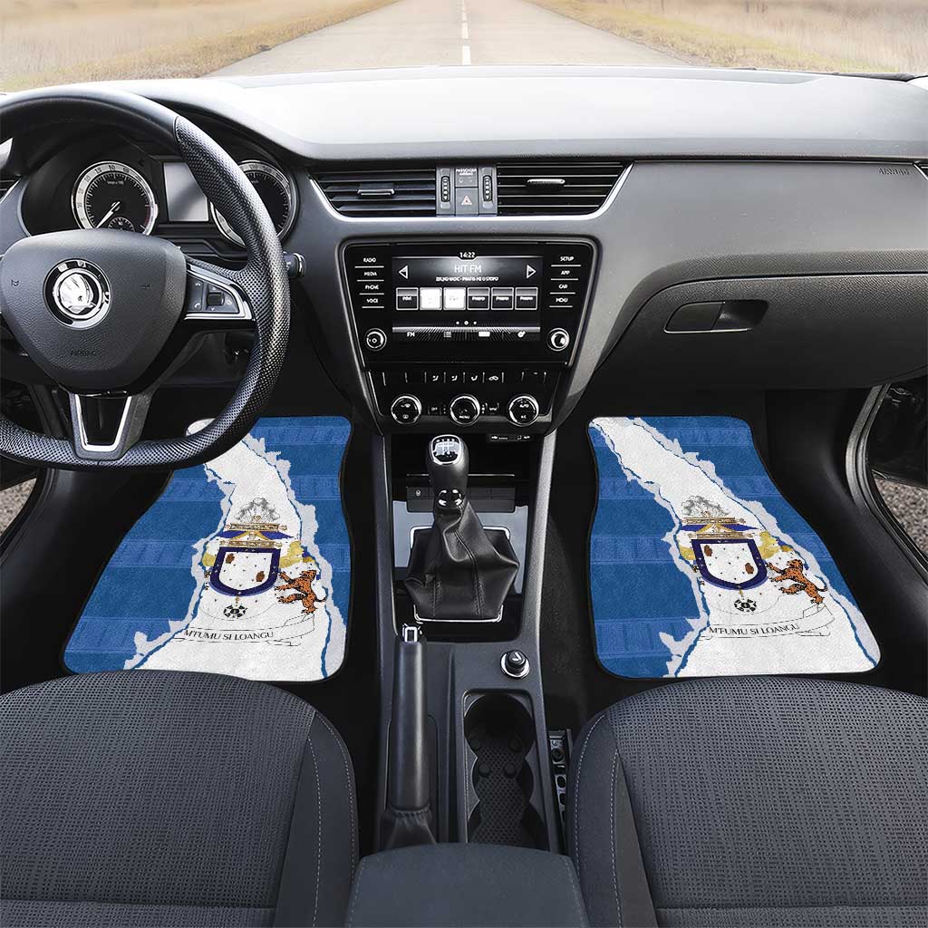 Kingdom of Loango Car Mats African Pattern Flag Stylized