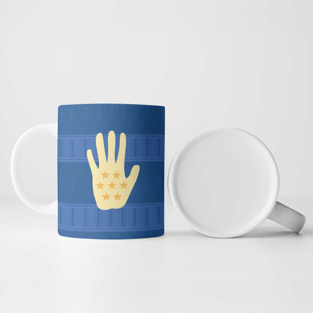 Kingdom of Loango Ceramic Mug African Pattern Flag Stylized