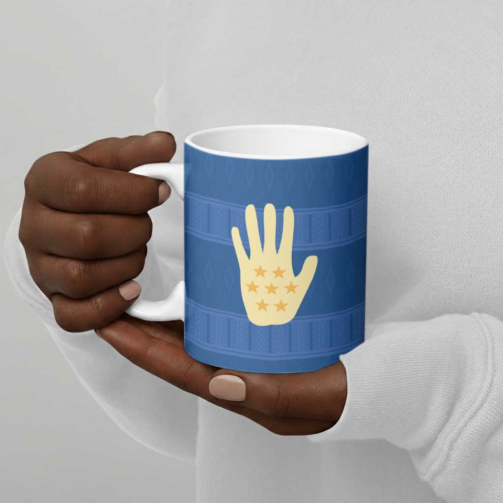 Kingdom of Loango Ceramic Mug African Pattern Flag Stylized