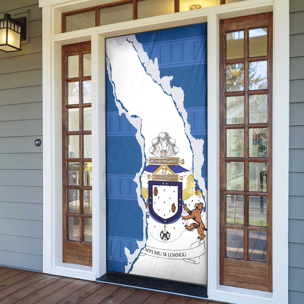 Kingdom of Loango Door Cover African Pattern Flag Stylized