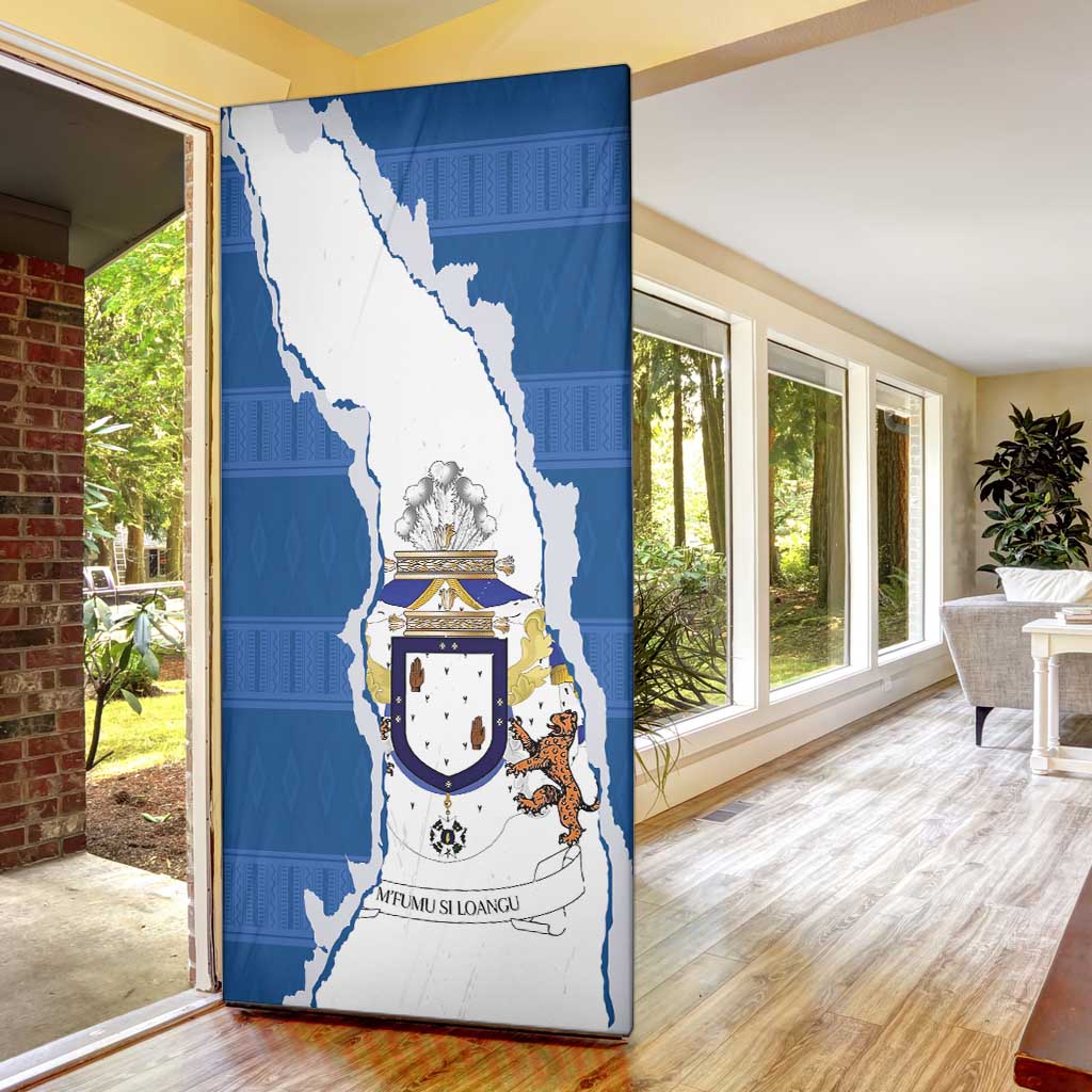 Kingdom of Loango Door Cover African Pattern Flag Stylized