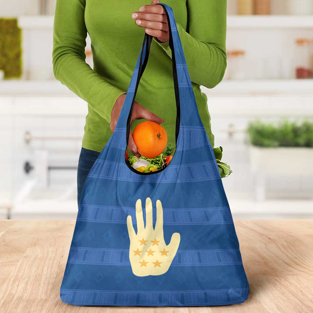 Kingdom of Loango Grocery Bag African Pattern Flag Stylized